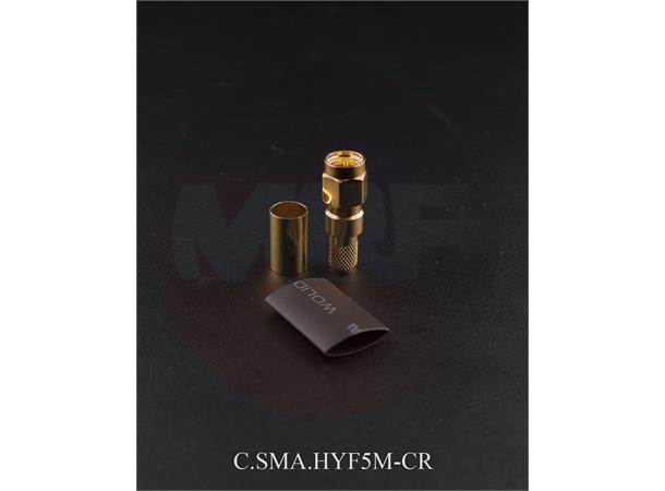 M&P SMA for HYF5 MALE crimp For any 5,4 mm (.212") cables