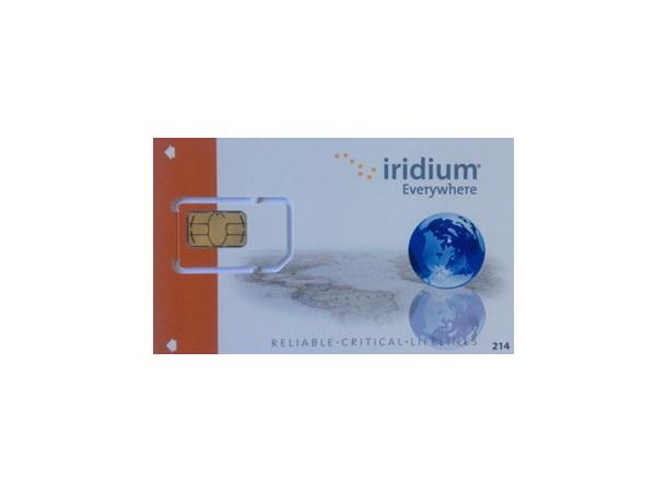 Iridium SIM-kort post-paid