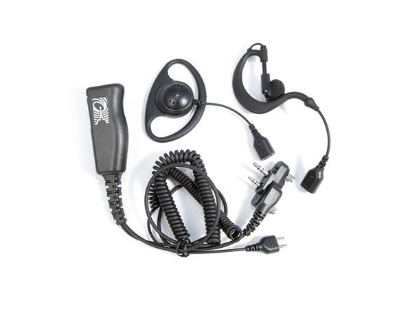 ProEquip PRO-U600LA, black Earhanger/Peltor and palm PTT