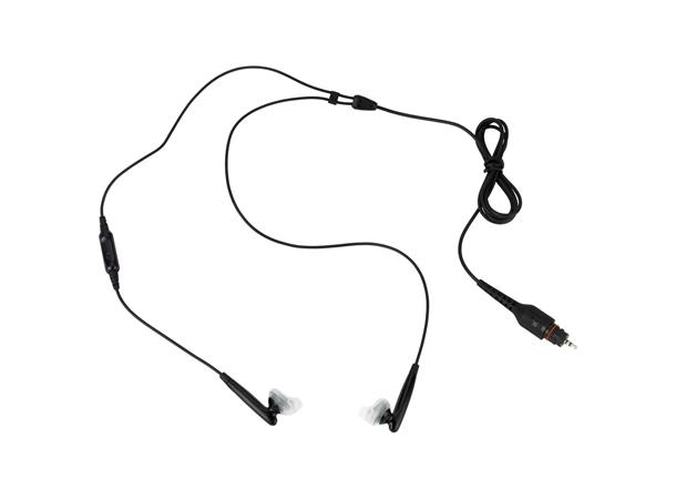 Motorola 2-wire øreplugg, trådløs Sort, in-line mikrofon